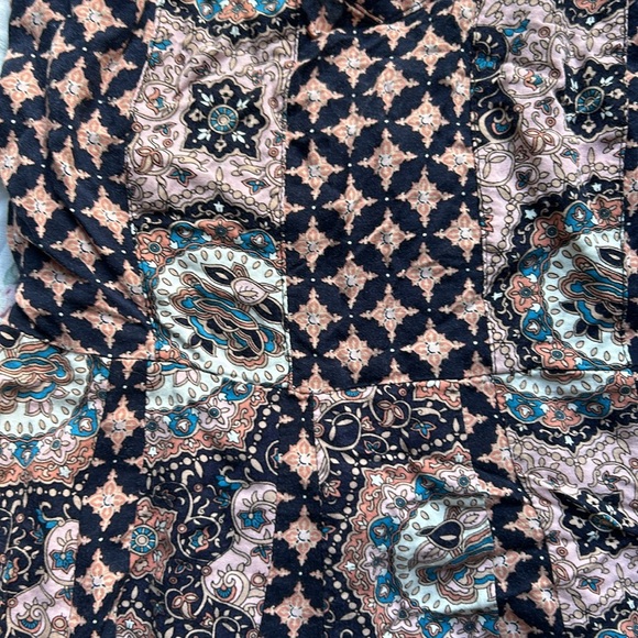 Paisley mini dress, smocked back, spaghetti strap, by Aeropostale, Size XS - Picture 2 of 5